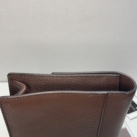 Authentic GUCCI brown leather clutch wristlet bag with dustcover COA and card - Picture 9 of 11